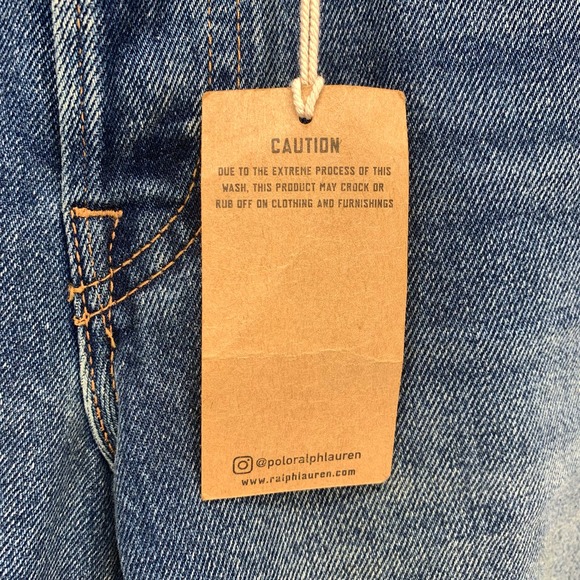 POLO Ralph Lauren Callen High Rise Slim Beaded Slit Bottom Womens Size 26 - Picture 9 of 16